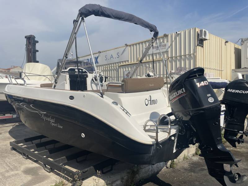 AQUABAT SPORT LINE 21 + MOTEUR SUZUKI DF 140 ATL DISPONIBLE SERVAUX MARSEILLE 